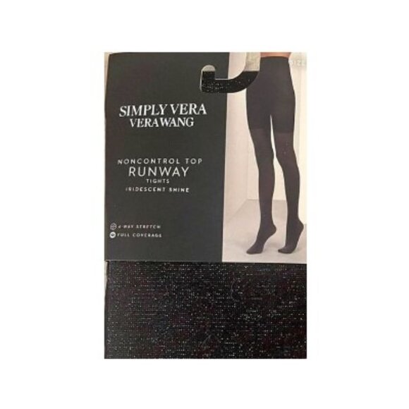 NEW Noncontrol Top Iredescent Shine Full Coverage Runway Tights - Picture 2 of 2